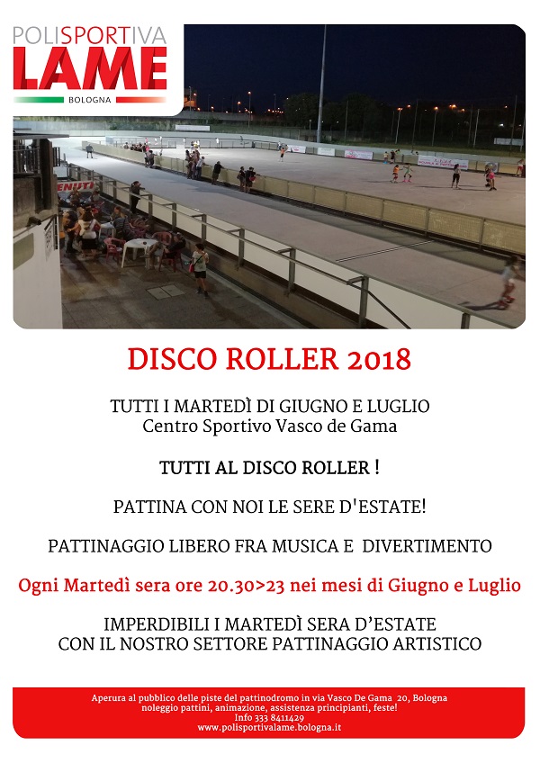 DISCO ROLLER, ovvero pattinaggio libero in pista 